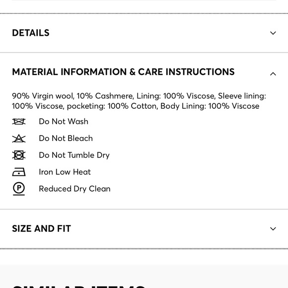 BOSS SLIM FIT NEW MENS COAT IN VIRGIN WOOL AND CASHMERE SIZE 42R - Picture 9 of 14